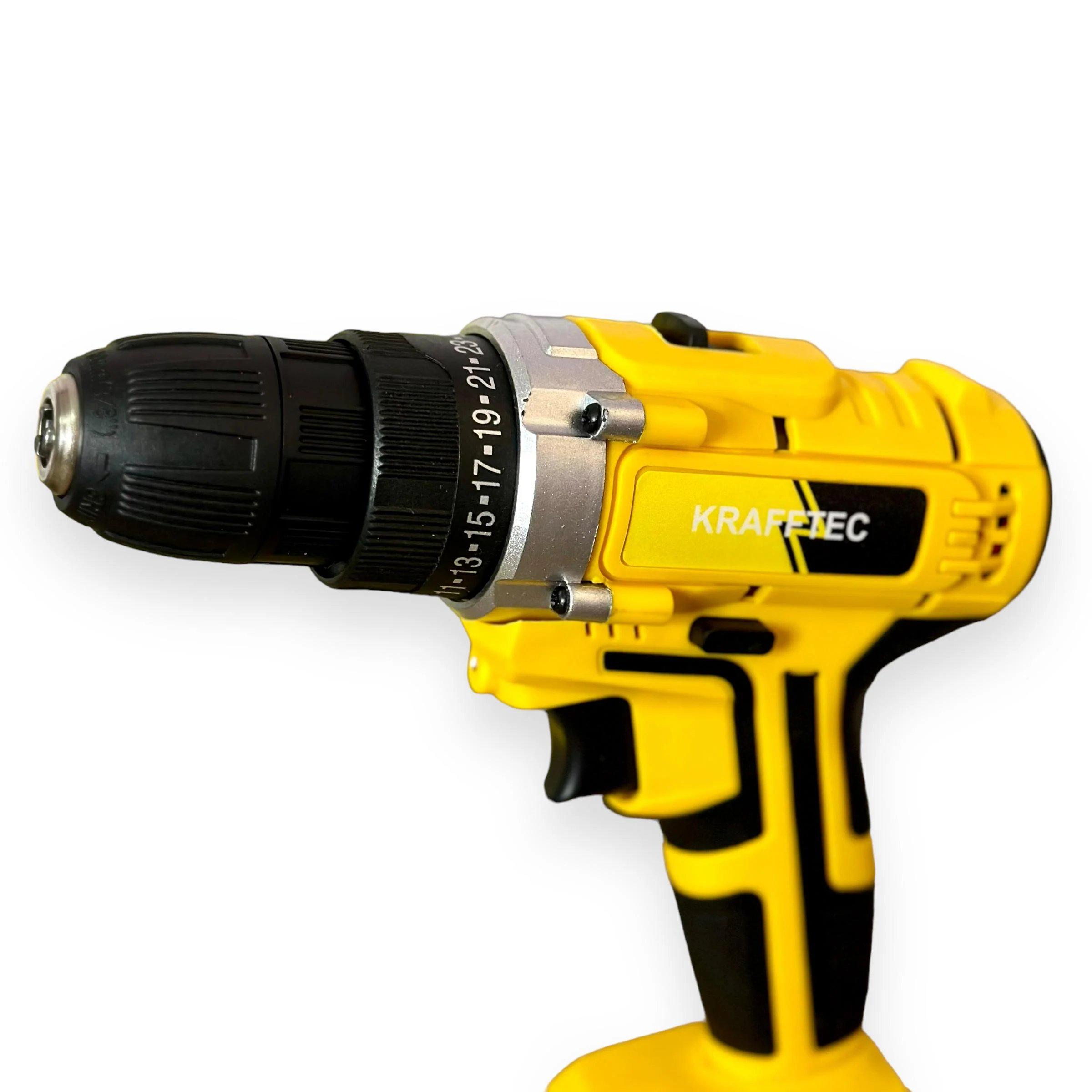 Шуруповерт ударный Krafftec FD-745 36V 2 аккумулятора (17648181) - фото 3