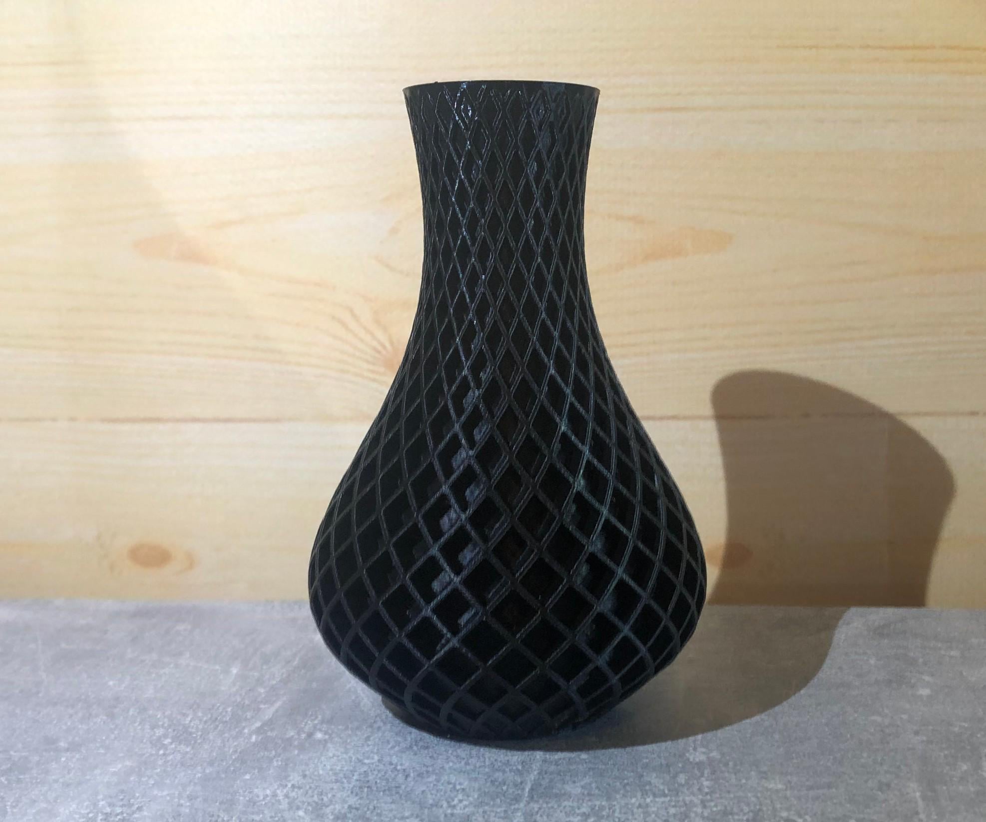 Ваза декоративная тонкостенная Ромб Черный (12040020102)