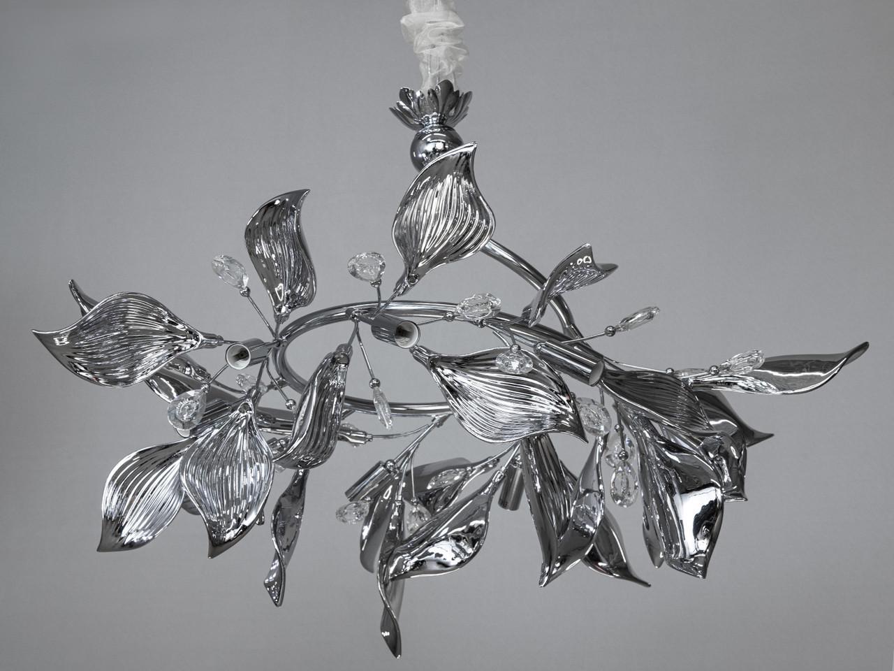 Люстра EcoLed Loft на 16 ламп 7229-9PB HR Серебрянный