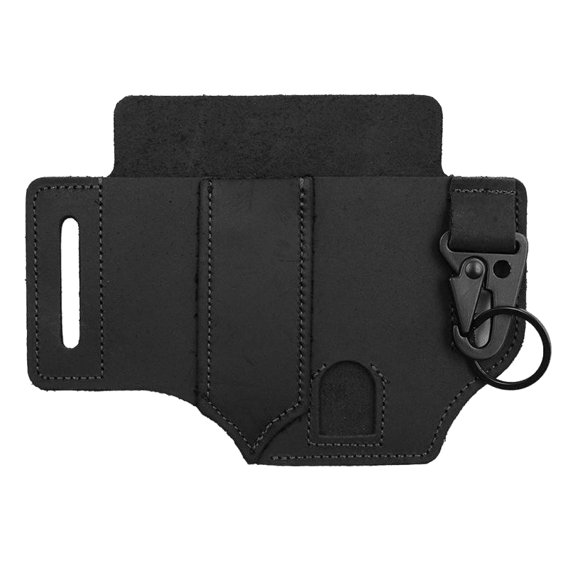 Сумка мужская BeltCover на ремень из натуральной кожи Черный (516)