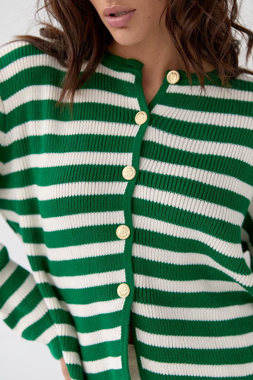 Кардиган S Зеленый (9528339) - фото 4 Кардиган S Зеленый (9528339) - фото 4