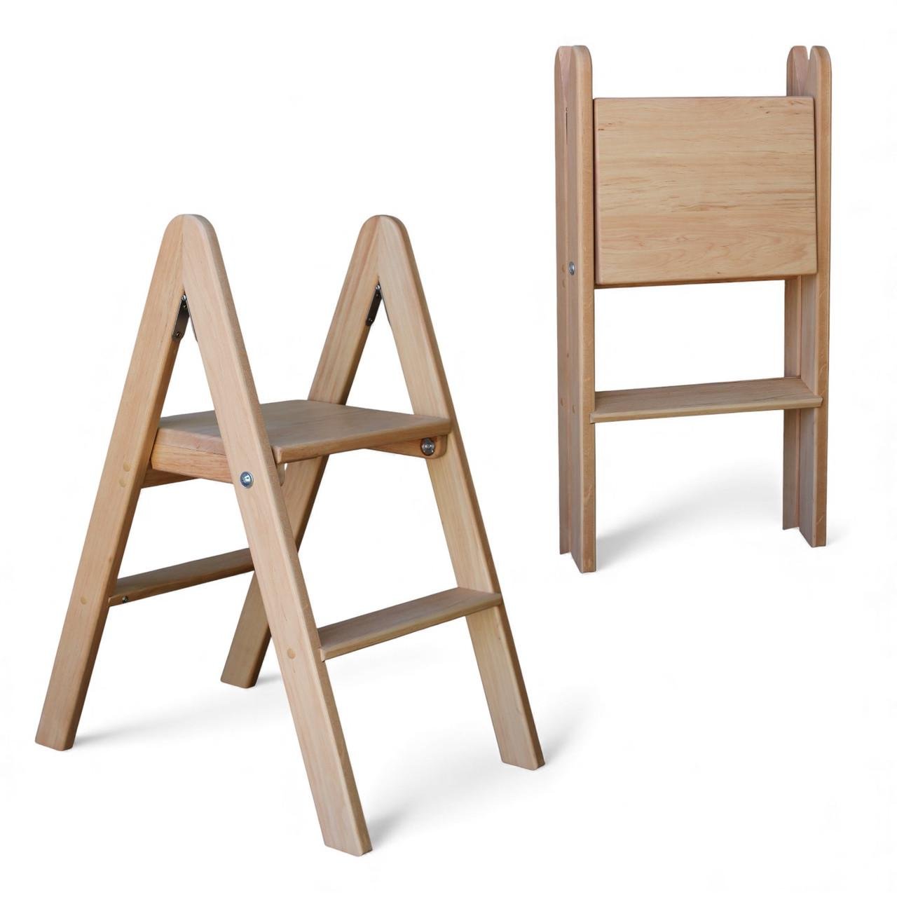 Табурет-лестница деревянный Студія Дерева Вільха бытовой двухсторонний 2 ступеньки Бежевый (31002892) - фото 3 Табурет-лестница деревянный Студія Дерева Вільха бытовой двухсторонний 2 ступеньки Бежевый (31002892) - фото 3
