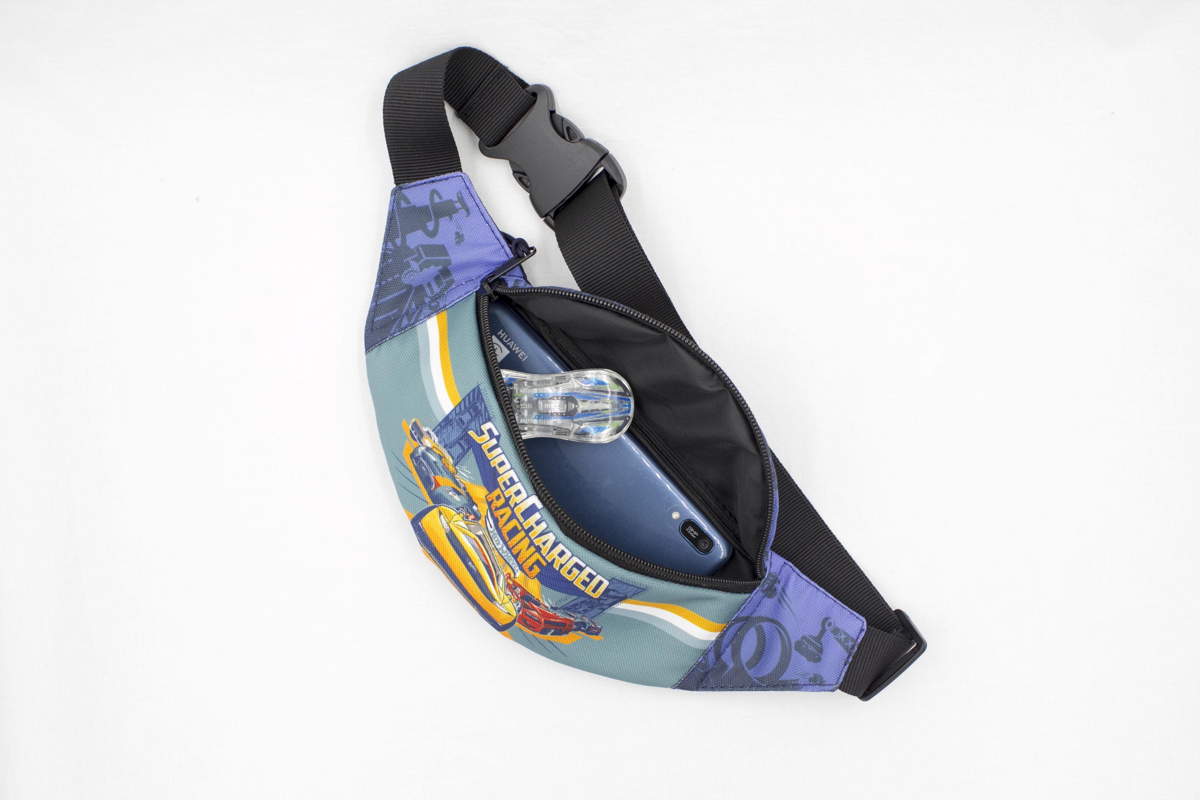 Сумка бананка для хлопчика з регулюючим ремінцем 4-8 років Хот Вілс Блакитний (Д-021) - фото 3 Сумка бананка для хлопчика з регулюючим ремінцем 4-8 років Хот Вілс Блакитний (Д-021) - фото 3