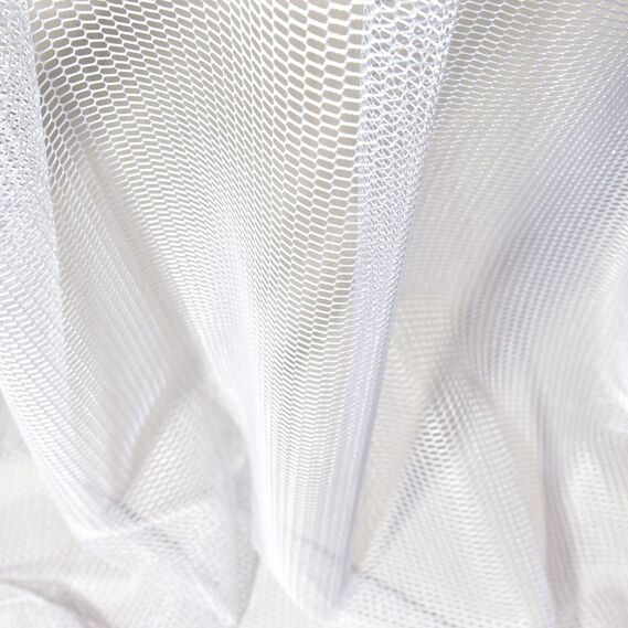 Тюль сетка однотонная IDEIA Соты V-301 оптик 3,0 м Белый (2200004122397)