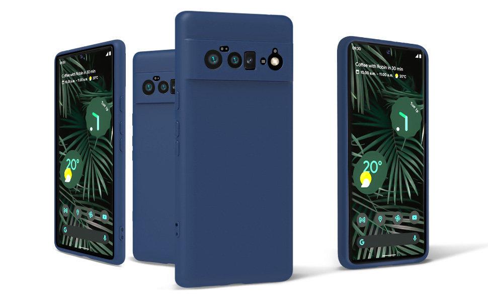 Силиконовый чехол для Google Pixel 6 Pro (с микрофиброй внутри) Темно-синий - фото 9 Силиконовый чехол для Google Pixel 6 Pro (с микрофиброй внутри) Темно-синий - фото 9