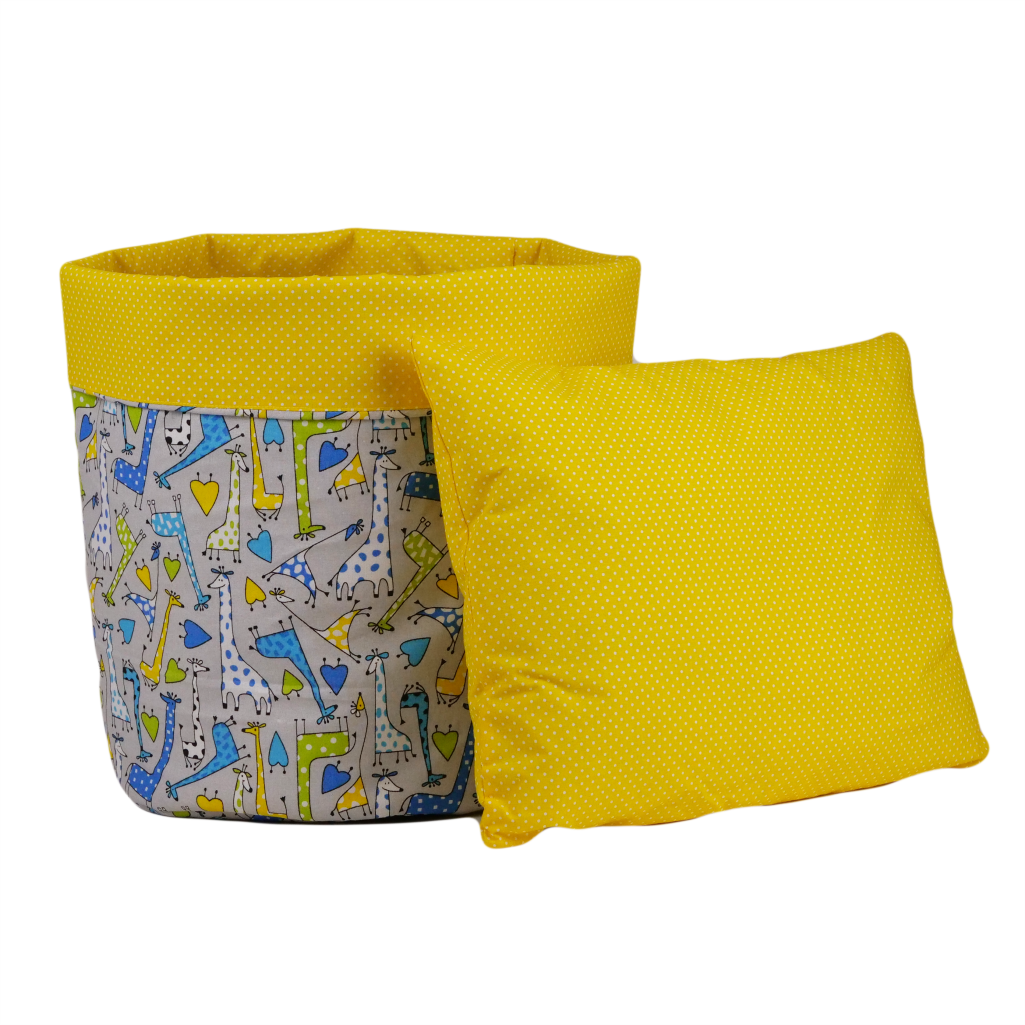 Корзин для игрушек с отворотом Жирафчик 45х40 см хлопок (SH-4519-RFRBACO-UA-08) - фото 3 Корзин для игрушек с отворотом Жирафчик 45х40 см хлопок (SH-4519-RFRBACO-UA-08) - фото 3