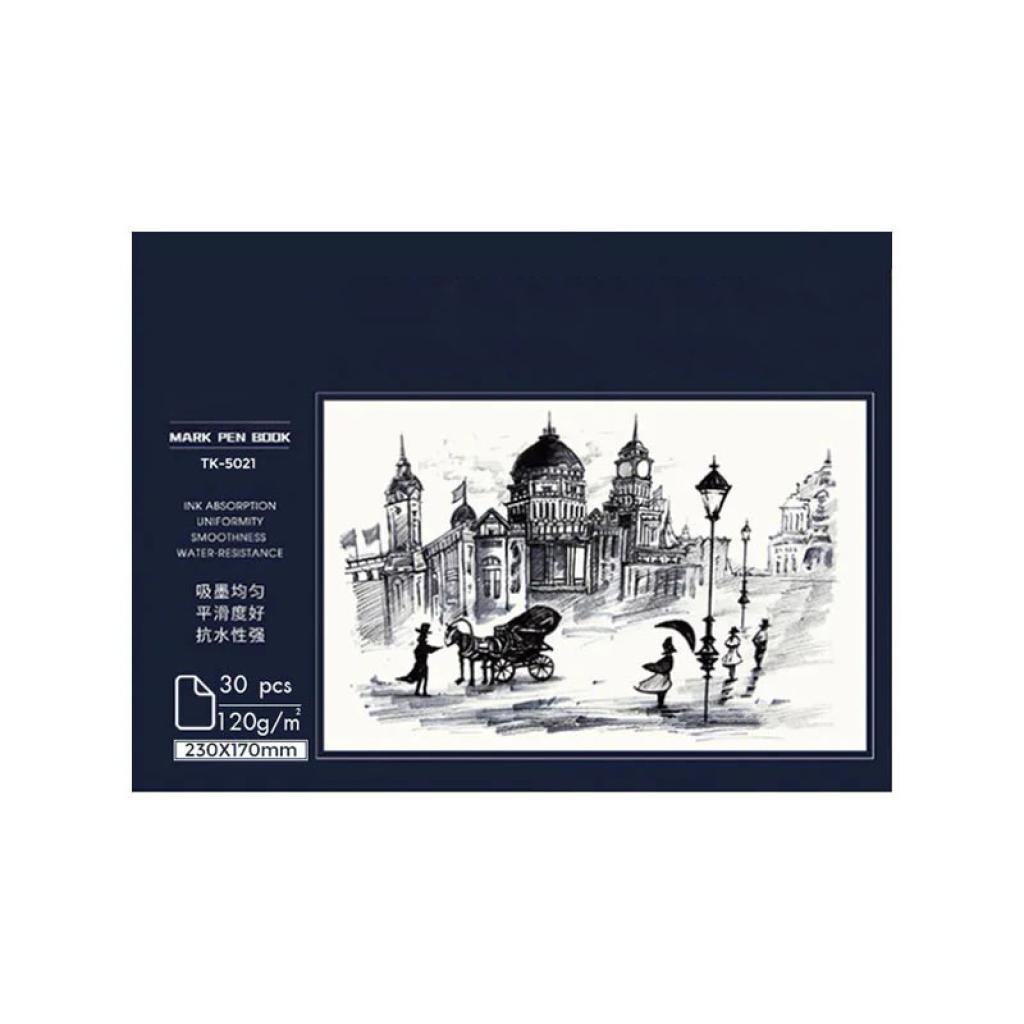 Скетчбук Lesko TK-5021 120 г/м² 230х170 мм 30 листов (1378826)