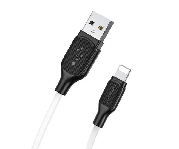 Кабель Data Borofone BX42 USB-Lightning 2,4A 1 м White (06BX42LW)