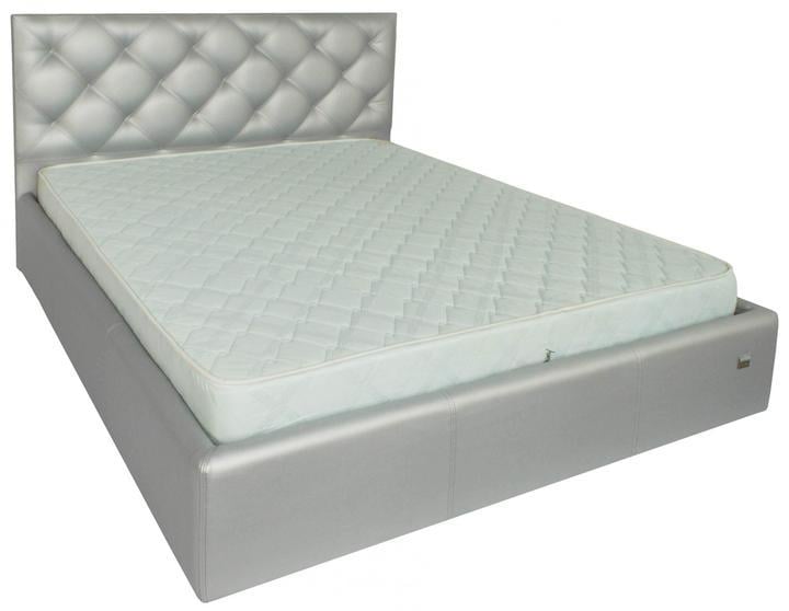 Кровать-подиум двуспальная BristolNew Design Standart экокожа 140х190 см Серебристый Кровать-подиум двуспальная BristolNew Design Standart экокожа 140х190 см Серебристый