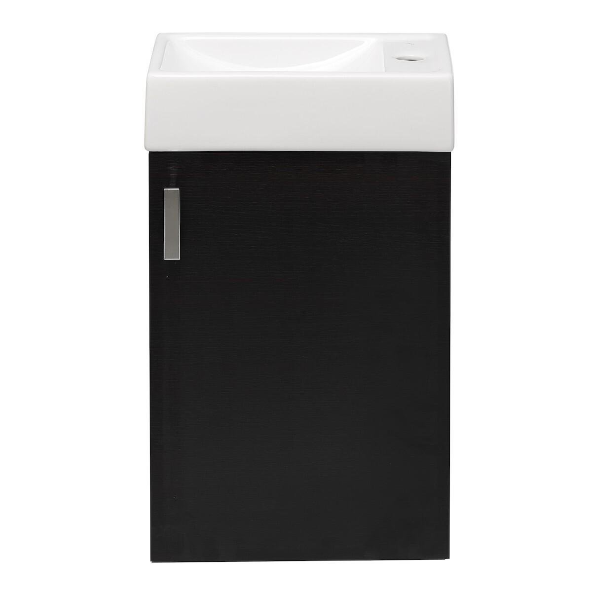 Тумба з умивальником підвісна Jika Petit H4535111753021 40x67,5x23 см Коричневий (113169)