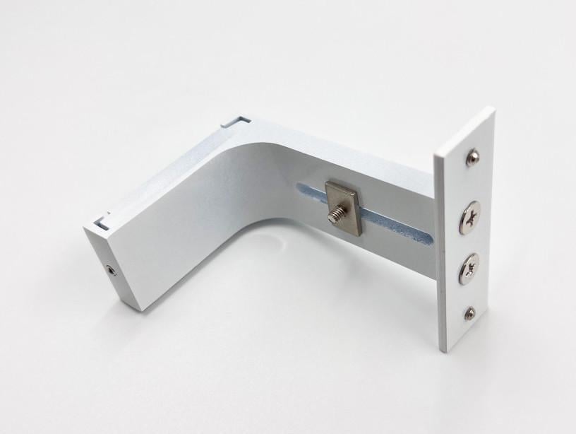 Кронштейн Quadrum Топлайн light одинарный 8 см Белый глянец