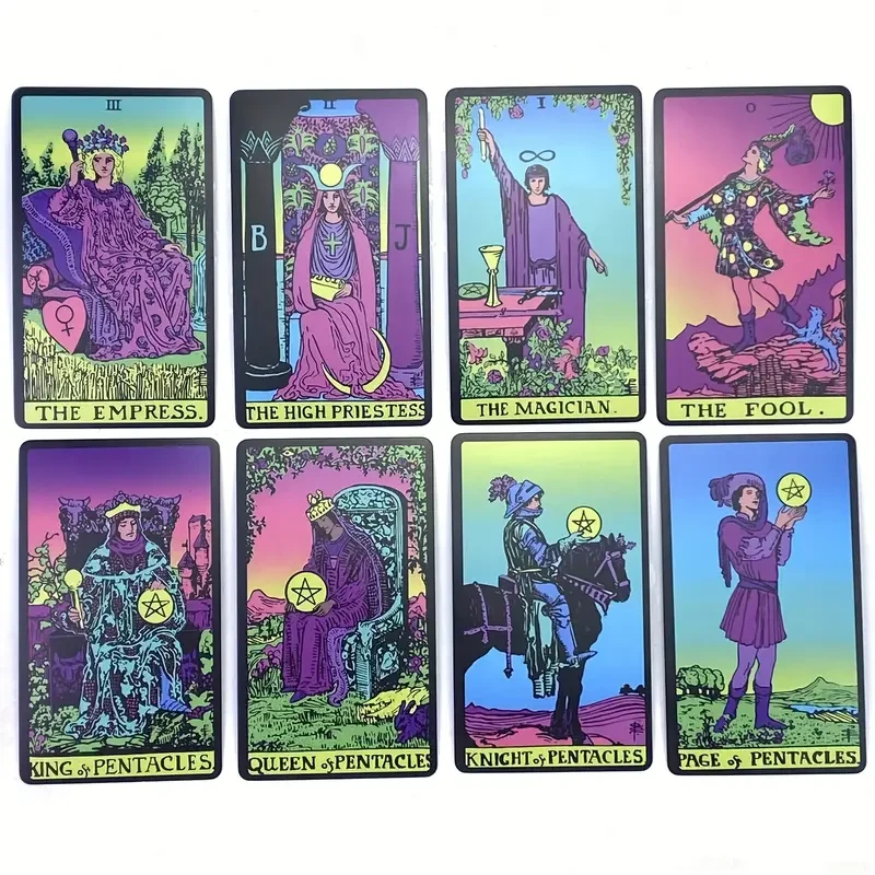 Карты Таро Райдера-Вейта неоновые 78 карт - фото 6 Карты Таро Райдера-Вейта неоновые 78 карт - фото 6