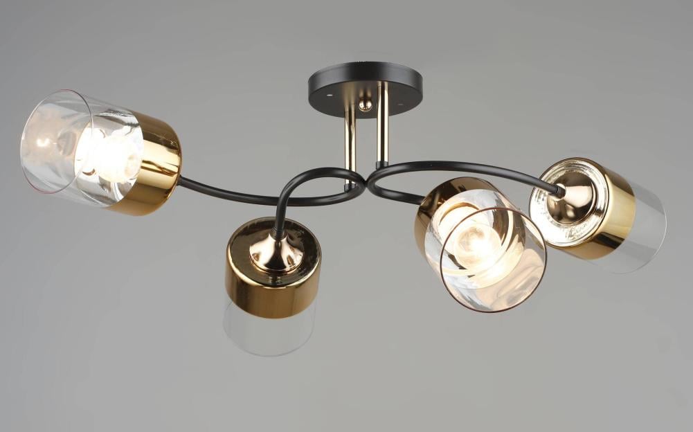 Люстра потолочная Sirius B N5984/4 Coffee/FGD на 4 плафона