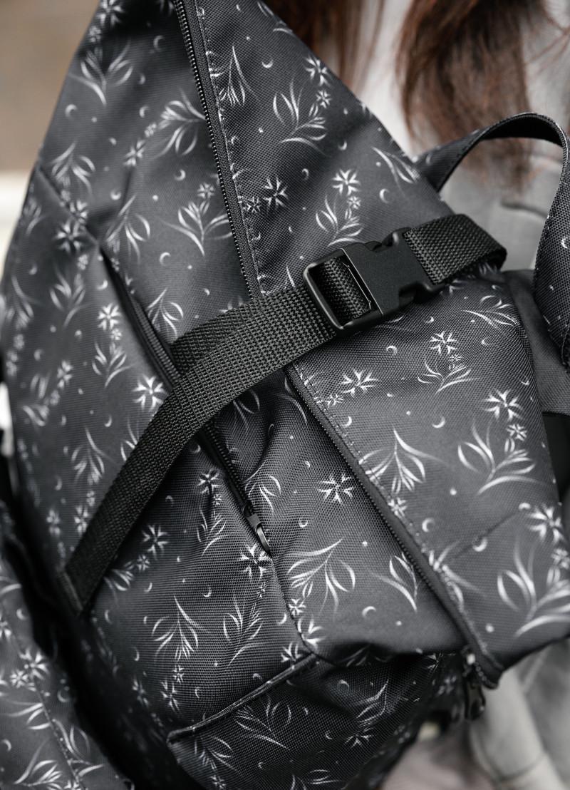 Рюкзак женский Sambag RollTop KZN 41х27х18 см Черный (24300702) - фото 6