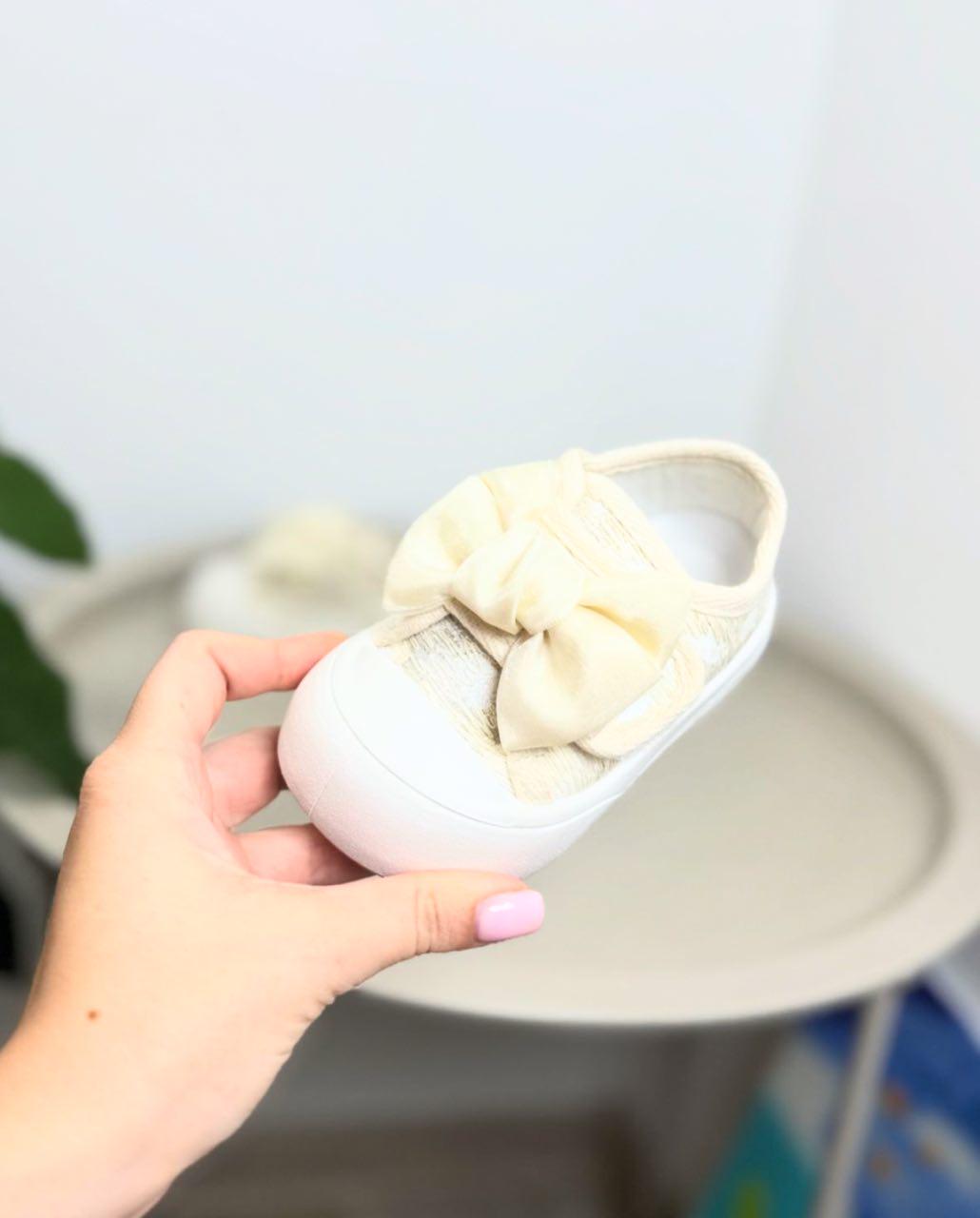 Кросівки дитячі р. 19 Бежевий (1403) - фото 4