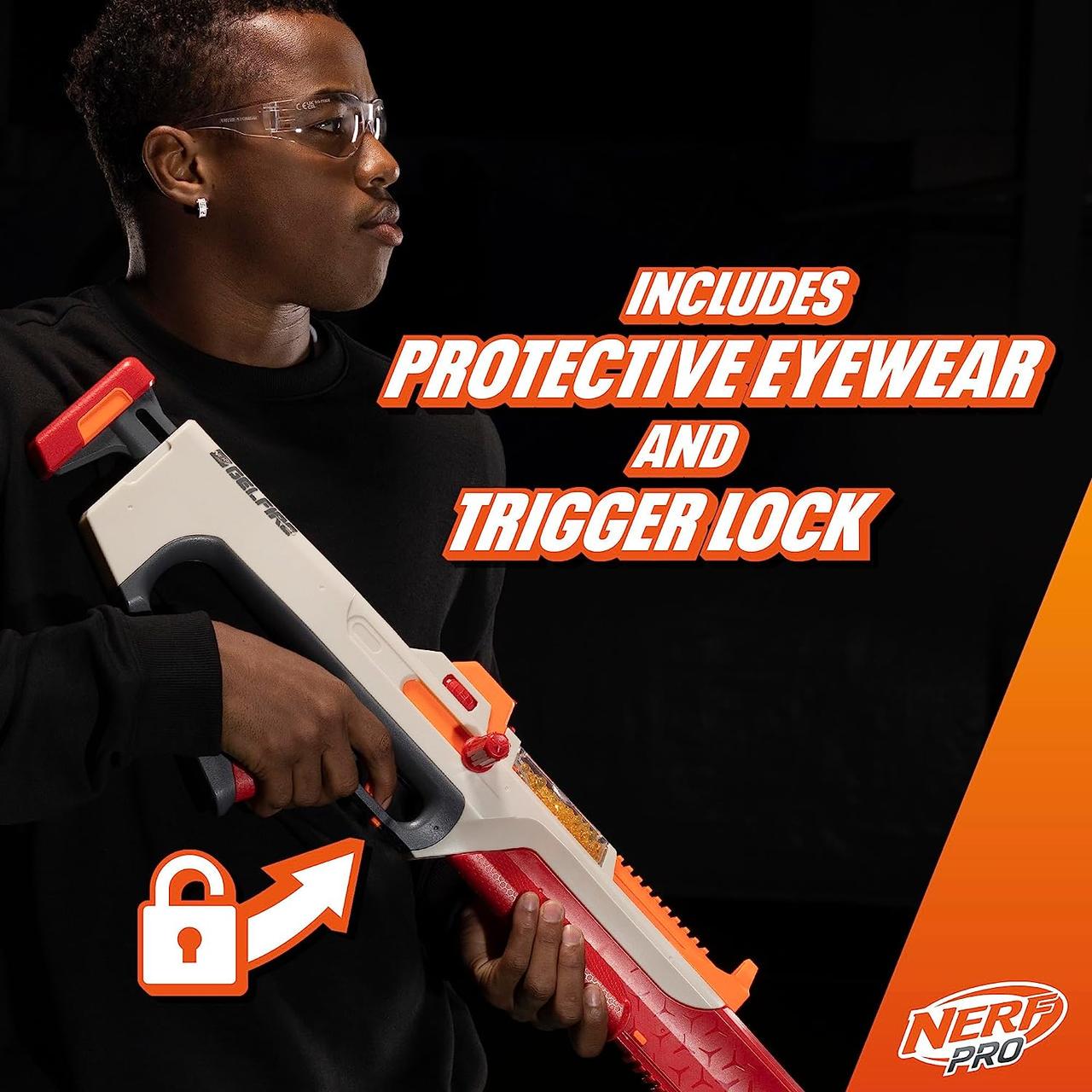 Бластер Nerf Pro Gelfire Ghost Bolt Action Blaster (F7632) - фото 5