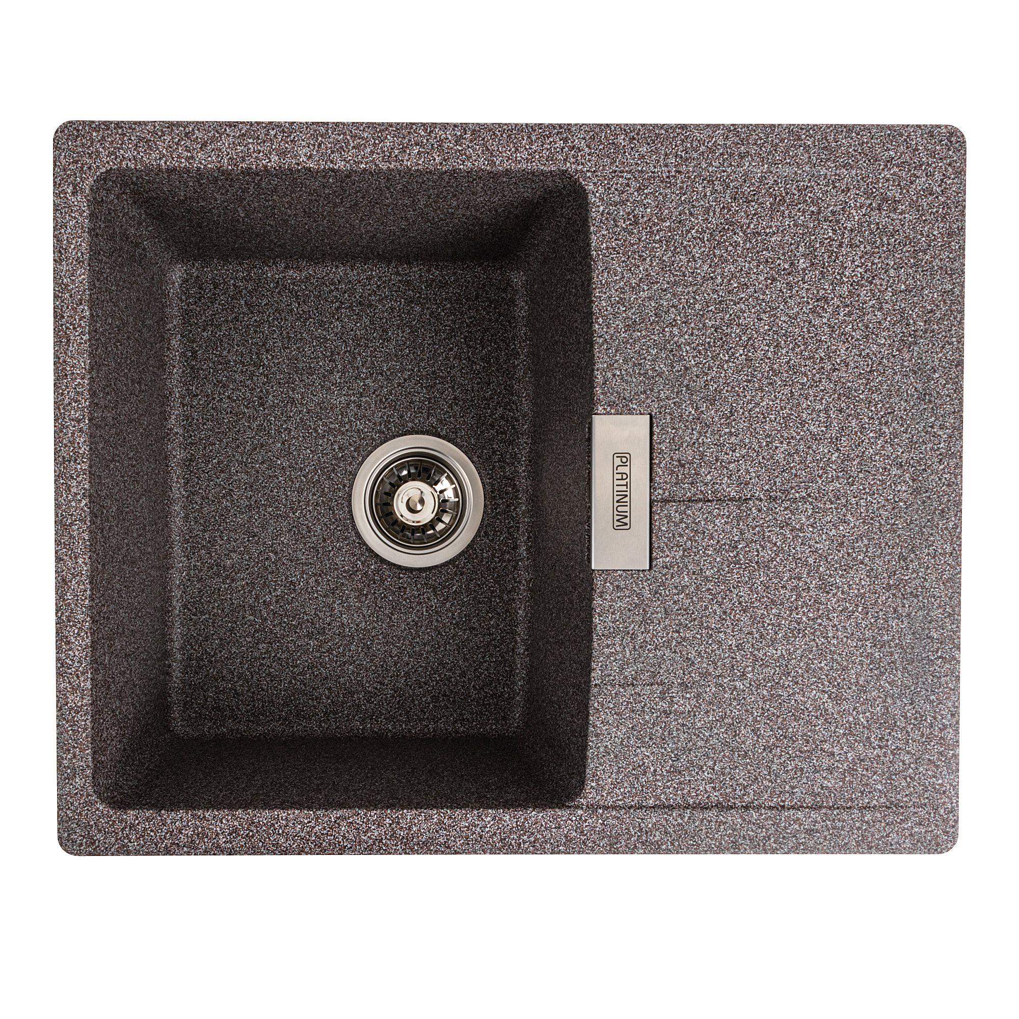 Мойка для кухни гранитная Platinum 6250 ZIRKONE матовая - фото 1 Мойка для кухни гранитная Platinum 6250 ZIRKONE матовая - фото 1