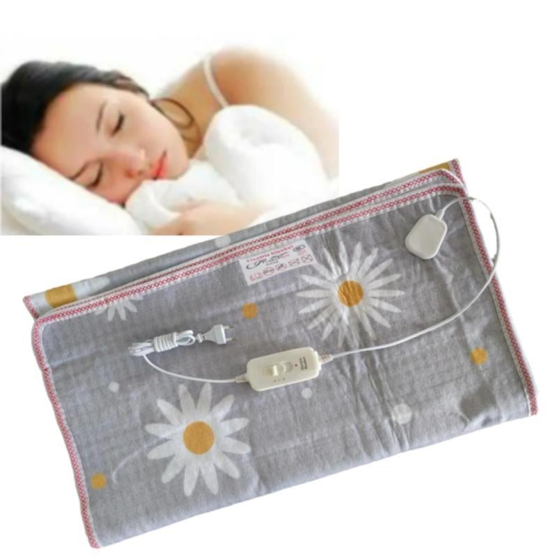 Электропростынь односпальная плотная Royan с ромашкой байка 70х150 см Серый - фото 3 Электропростынь односпальная плотная Royan с ромашкой байка 70х150 см Серый - фото 3