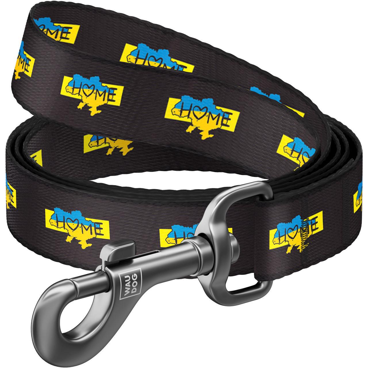 Поводок для собак нейлоновый Waudog Nylon Дом 122 см 15 мм (340-0230)