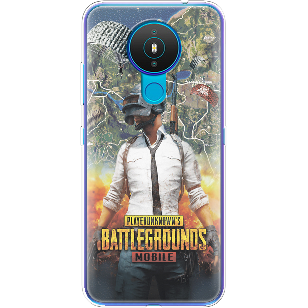 Чехол Boxface Nokia 1.4 PUBG Mobile Прозрачный силикон (42377-up2309-42377)