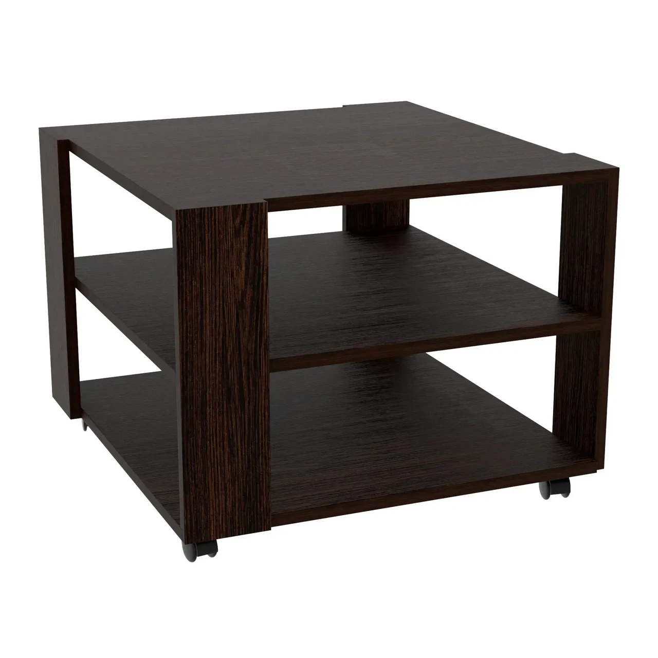 Стол журнальный на колесиках Kontinent Kvant №4 60х60х45 см Венге Магия (52489794) - фото 1 Стол журнальный на колесиках Kontinent Kvant №4 60х60х45 см Венге Магия (52489794) - фото 1