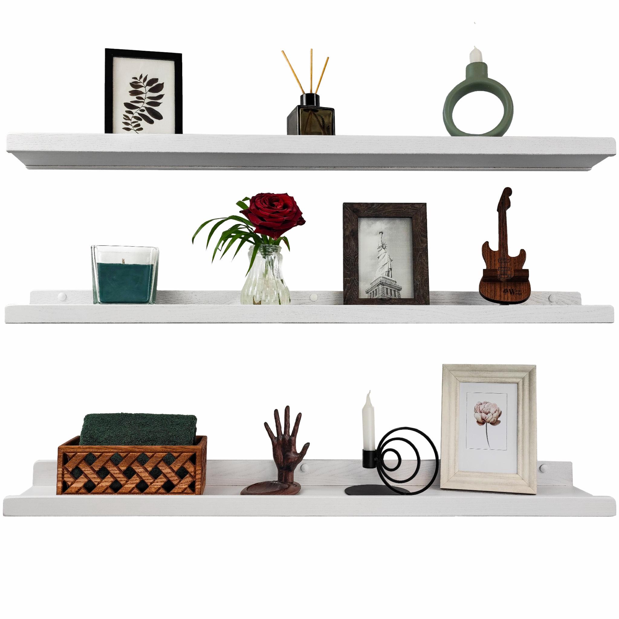 Полки навесные Set-3 U-форма 90х10/12,8/15,5х5,6 см Белый (1000779) - фото 5 Полки навесные Set-3 U-форма 90х10/12,8/15,5х5,6 см Белый (1000779) - фото 5