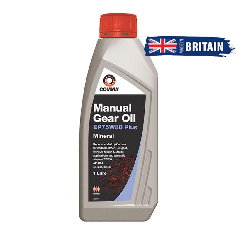 Трансмиссионное масло Comma Gear Oil Ep75w-80 Plus 1 л (45442)