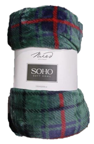 Плед Soho Geometry 150х200 см Dark green (1067К)