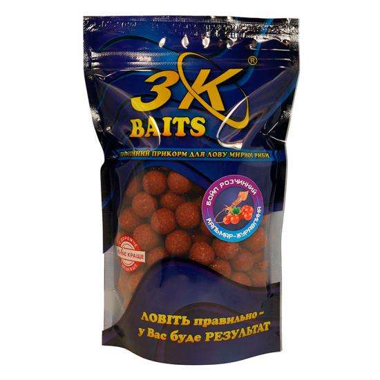 Бойл розчинний 3KBaits Кальмар-журавлина 16 мм 400 г (3KB1742)