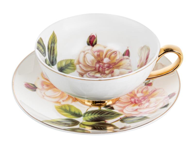 Чашка чайна порцелянова з блюдцем Lefard 975-072 200 мл