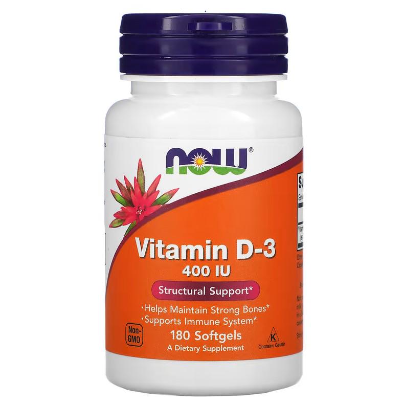 Витамины Now Foods Vitamin D-3 400 IU 180 капсул (NOW-00364) Витамины Now Foods Vitamin D-3 400 IU 180 капсул (NOW-00364)