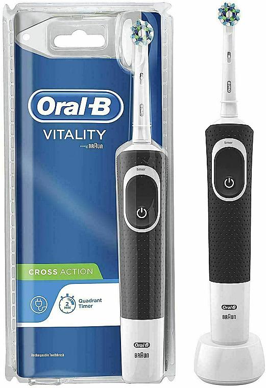 Электрическая зубная щетка Oral-B Braun Vitality Cross Action D100 Black (2463553) - фото 4