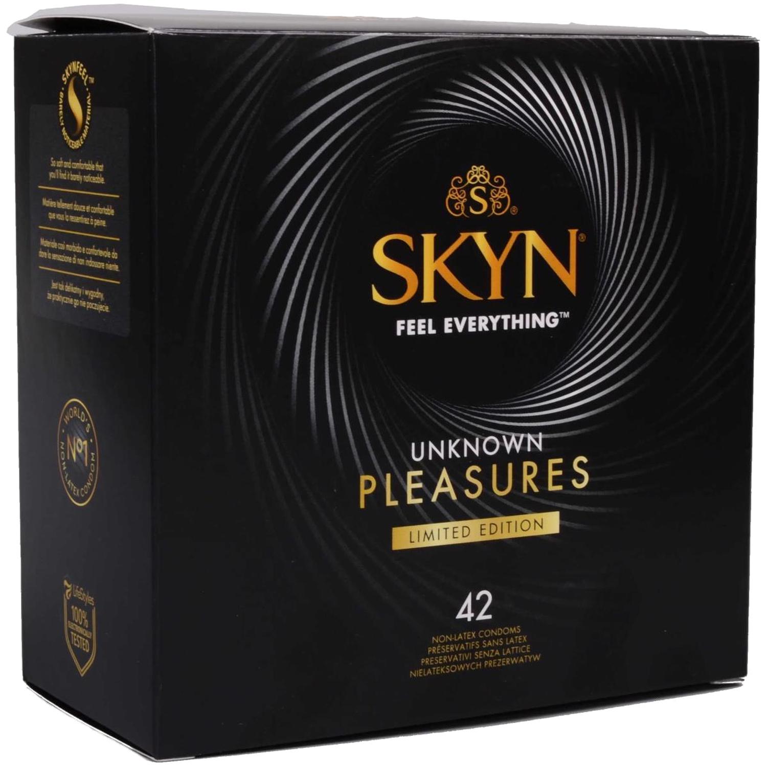 Набор презервативов SKYN Unknown Pleasures без латекса полиизопрен SKYNFEEL 53 мм 6 вариантов Elite Intense Feel HOT 42 шт. (3202454504)