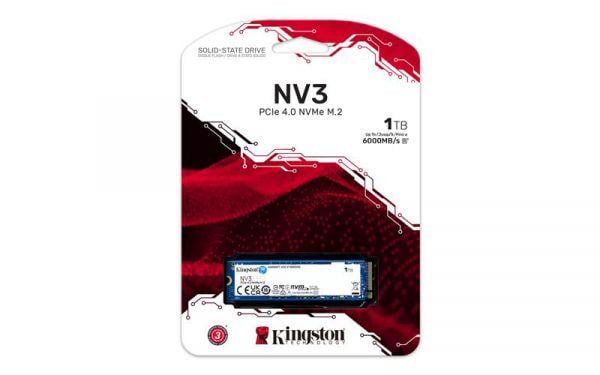 SSD-накопичувач Kingston 1TB M.2 PCIe 4.0 NV3 (SNV3S/1000G)