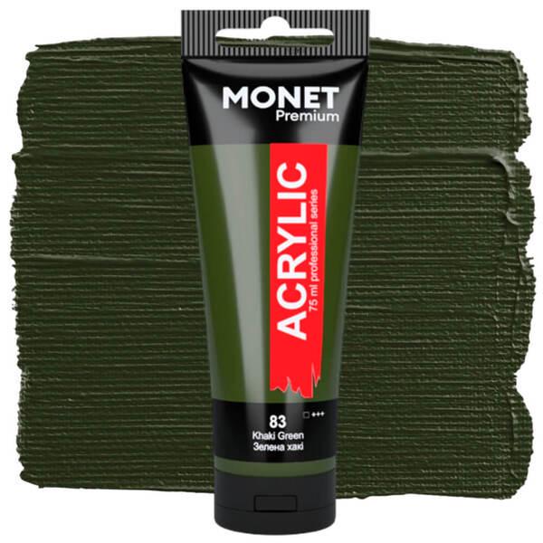 Акриловая краска Monet 83 75 мл Зеленый хаки (7506983) - фото 1
