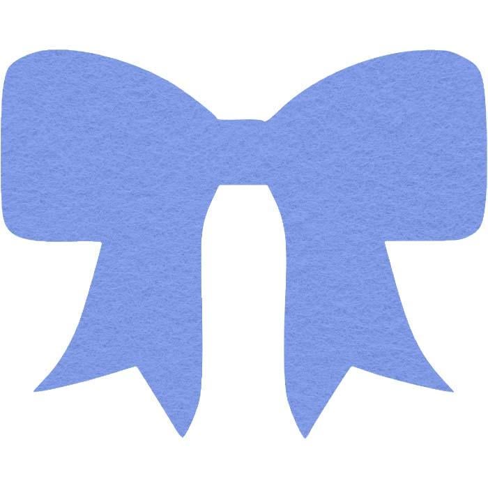 Вырубка из фетра/фоамирана Бант №5 2,5x2 см (4001110111)