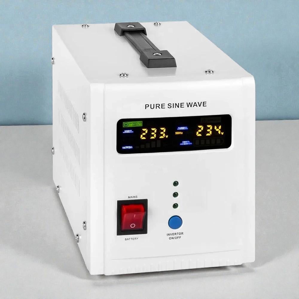 Источник бесперебойного питания для котла Voltik 12В-220В чистый синус 1000 Вт (24-643110)