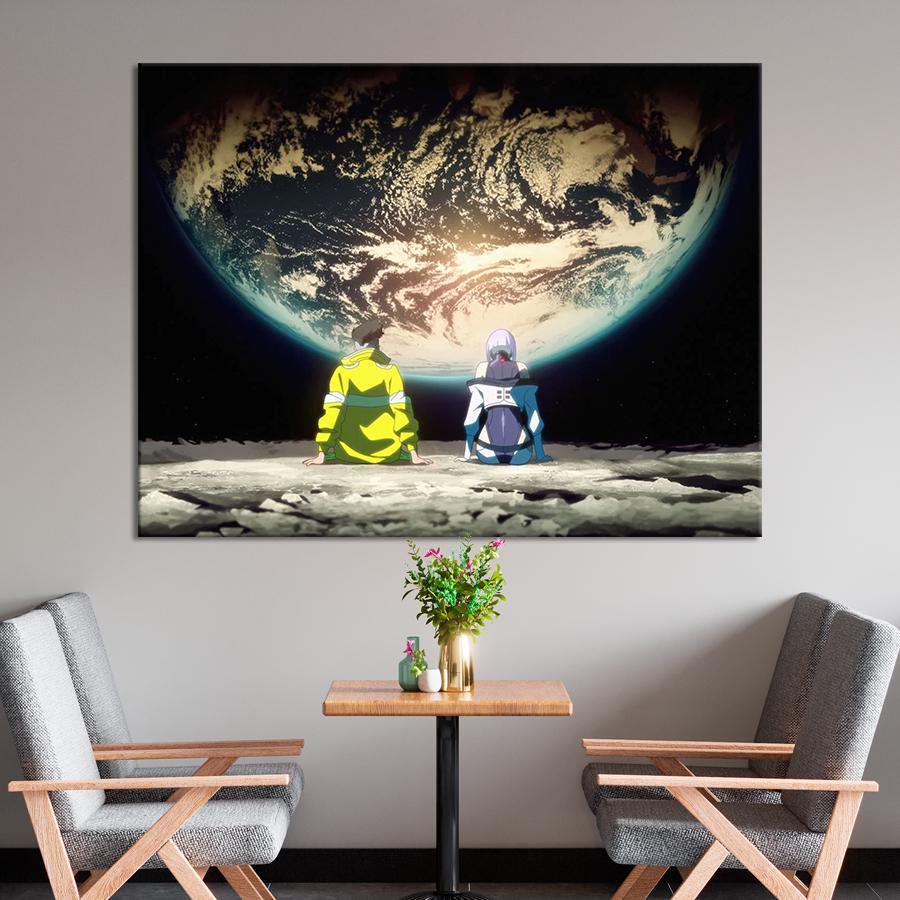 Настенний декор Герой аниме Киберпанк: Бегущие по краю 50x38 см (YA-35)