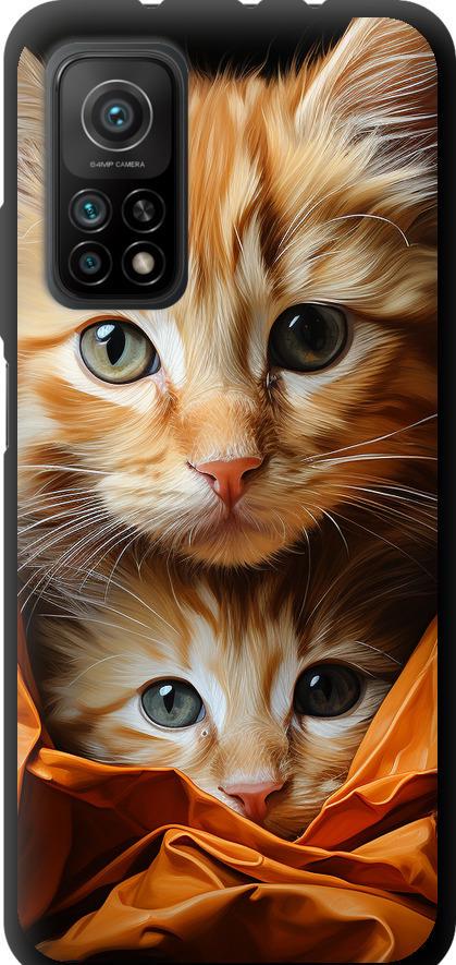 Чехол на Xiaomi Mi 10T Котики 2 (5664b-2096-42517)