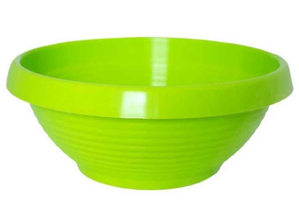 Горщик для квітів Еталон-С 3,6 л Лотос з піддоном 270 мм Салатовий (1060085)