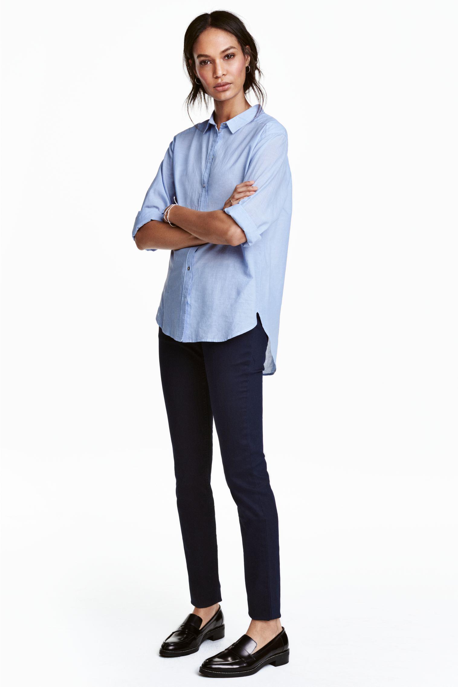 Брюки H&M р. 34 Темно-синий (150143442955)