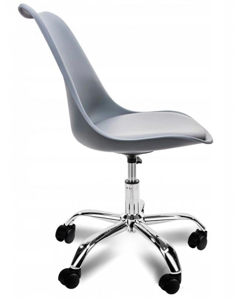 Офісне крісло Bonro B-487 з екошкіри на колесах Сірий (132-76-42300039) - фото 4 Офісне крісло Bonro B-487 з екошкіри на колесах Сірий (132-76-42300039) - фото 4