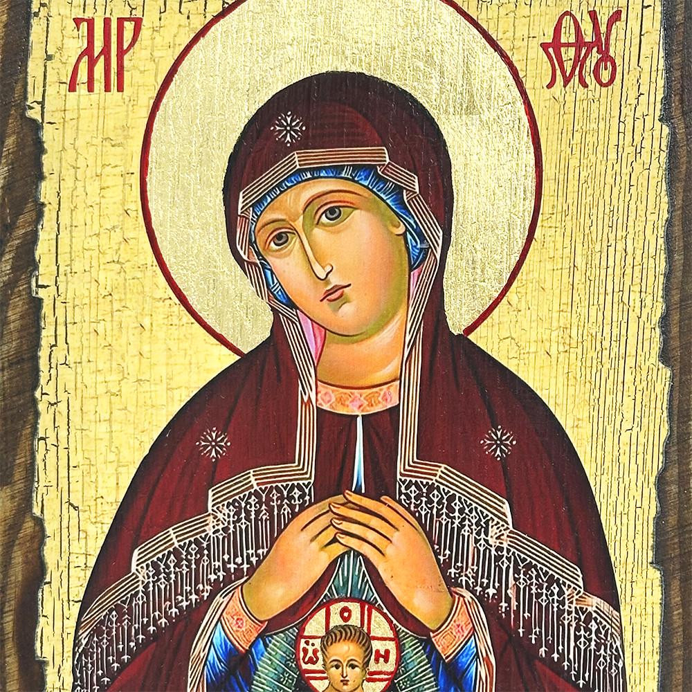 Ікона Свята Богородиця Помічниця під час пологів під старовину (1121-1) - фото 2