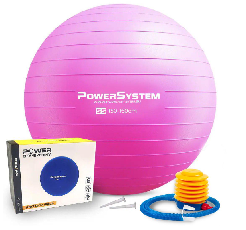 Мяч для фитнеса Power System PS-4018 O85 cm PRO Gymball Pink (A-013176)