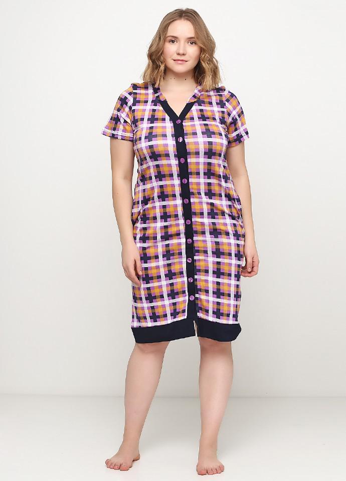 Халат Wild Love 3XL Разноцветный/Фиолетовый (80746)