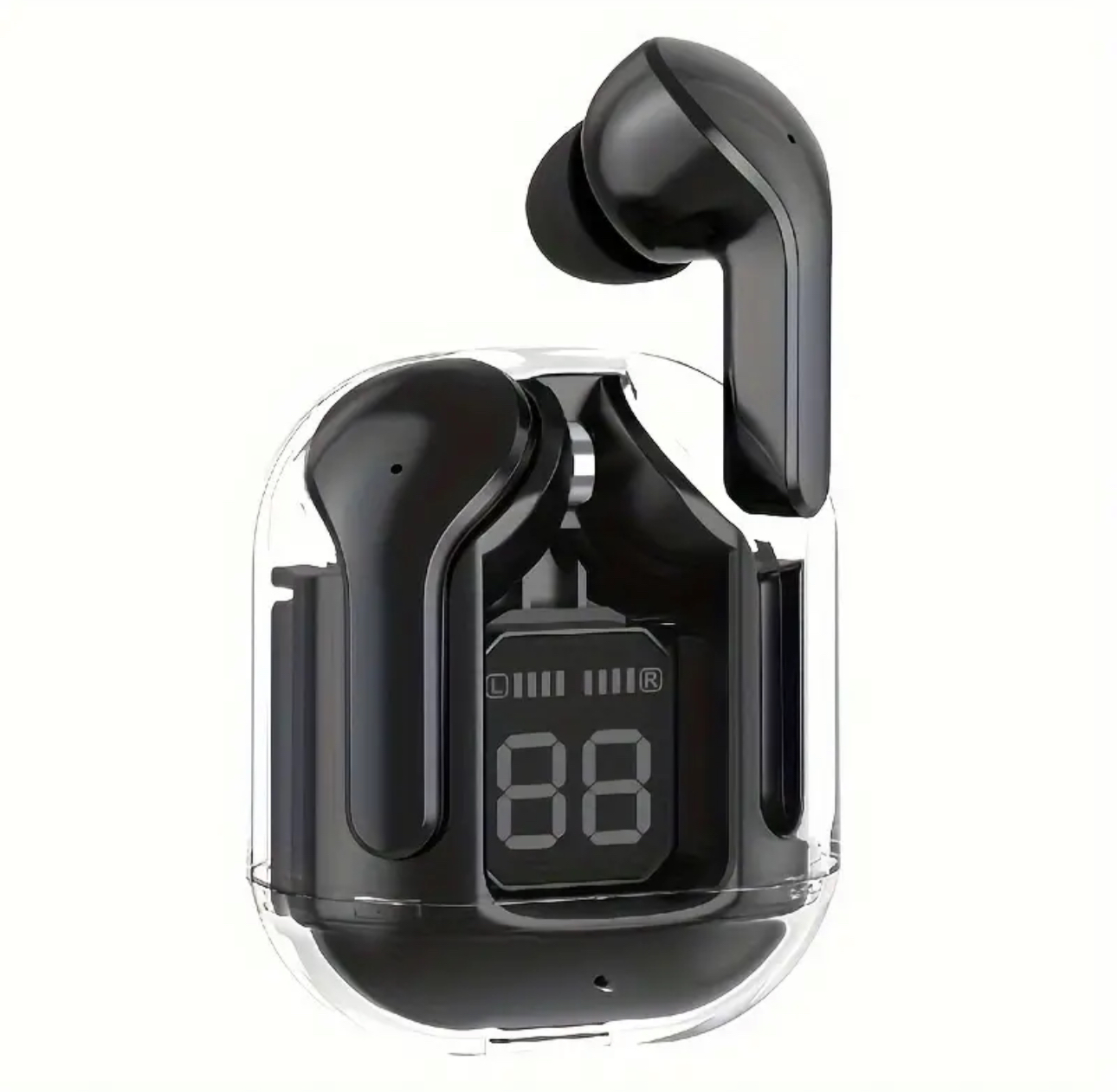 Наушники беспроводные Acefast T6 True stereo headset вакуумные с шумоизоляцией Bright Black (143392-1)