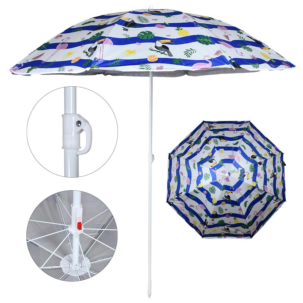 Пляжна парасолька з чохлом Stenson MH-5304-1 d 1,8 м Різнокольоровий (27918146) - фото 2