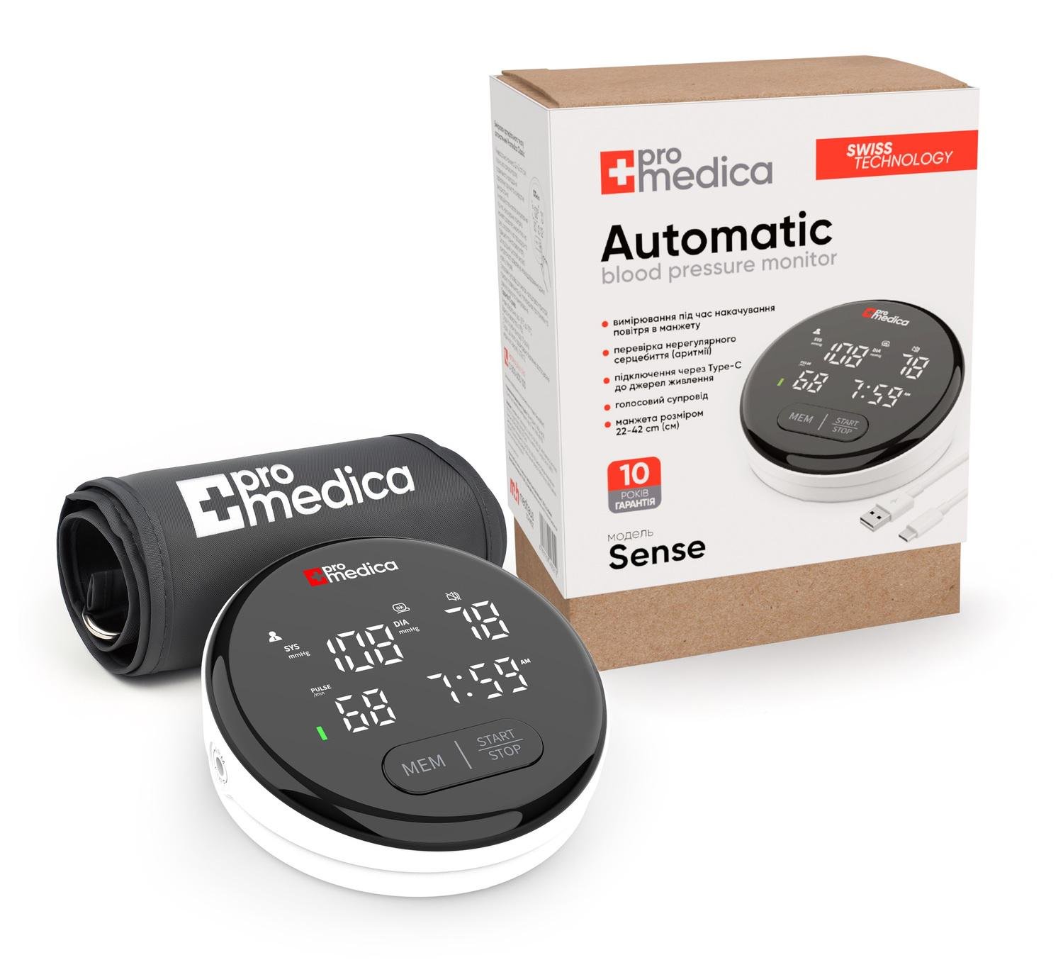 Тонометр автоматичний ProMedica Sense (CO004286) - фото 5