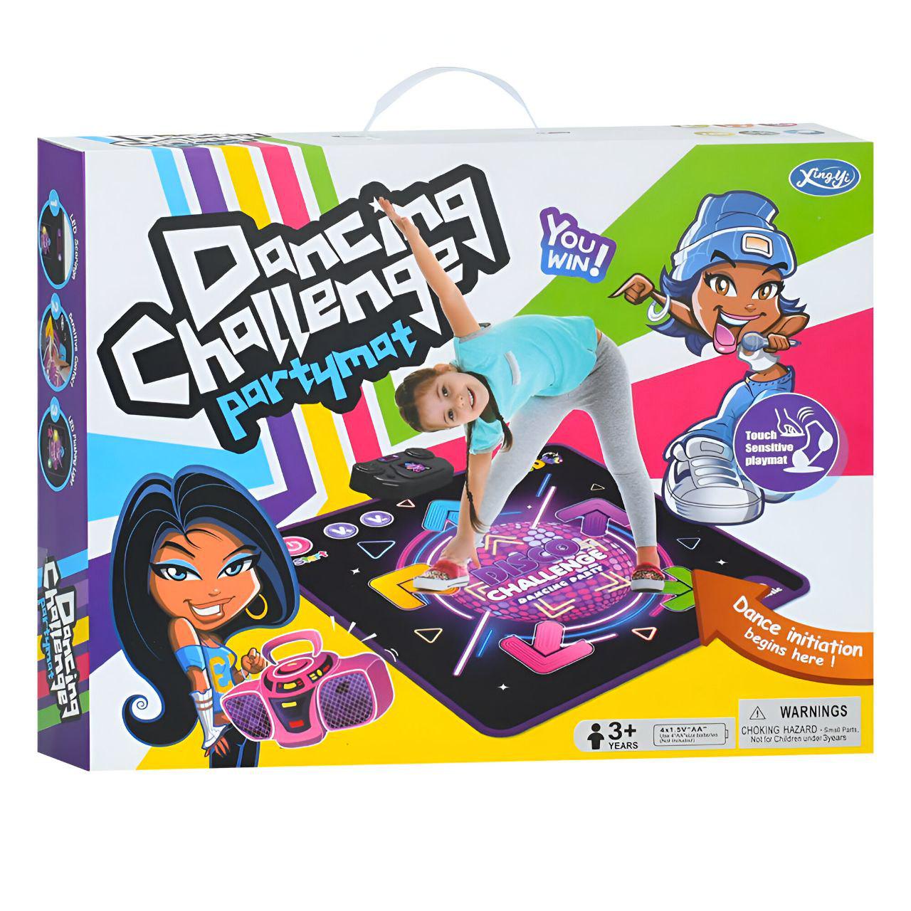 Музыкальный коврик XY-23138 90х90/98 см звук свет музыка электронное табло регулировка громкости 4 режи