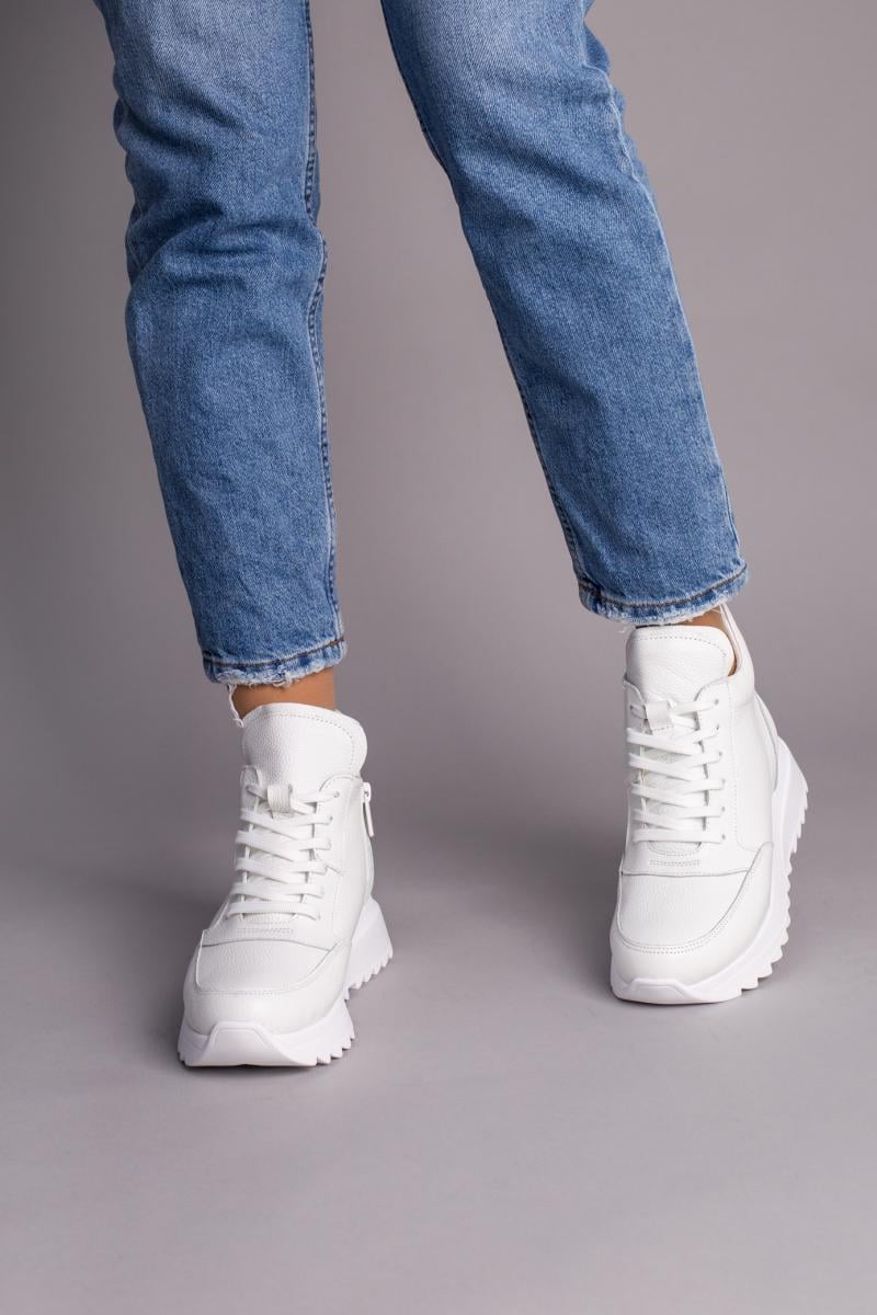 Кроссовки женские кожа флотар на меху р. 37 Белый (9417з/37) - фото 3 Кроссовки женские кожа флотар на меху р. 37 Белый (9417з/37) - фото 3